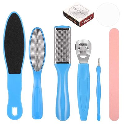 8 in 1 Pedicure Tool Kit for Feet Foot Scrubber for Dead Skin, Callus Remover, Foot Scraper, Foot File, Pitchfork, Filer for Nail Repair Tool