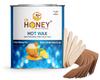 DR HONEY hair removal hot wax 600 gram whit strip stick and beans wax pink color 100 gram katori wax 80 gram for face full body wax all skin type good for your skin new combo view 3