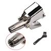 Marrone Nose Hair Trimmer for Men & Women Manual Stainless Steel Painless Professional Rotary Hair Clipper Washable Ear Hair Cutter with Brush & Travel Case (No Batteries Required) (Silver) view 3