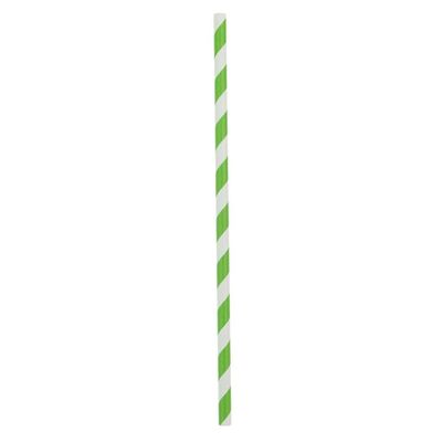 CALANDIS 10Pcs Coconut Tree Striped Drinking Straws Hawaiian Party Favor Green | 10 Pieces Straws