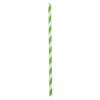 CALANDIS 10Pcs Coconut Tree Striped Drinking Straws Hawaiian Party Favor Green | 10 Pieces Straws view 1