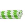 CALANDIS 10Pcs Coconut Tree Striped Drinking Straws Hawaiian Party Favor Green | 10 Pieces Straws view 2