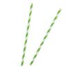 CALANDIS 10Pcs Coconut Tree Striped Drinking Straws Hawaiian Party Favor Green | 10 Pieces Straws view 3