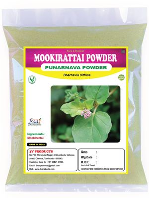 3V PRODUCTS Mookirattai Powder - Punarnava100g (Pack of 1)
