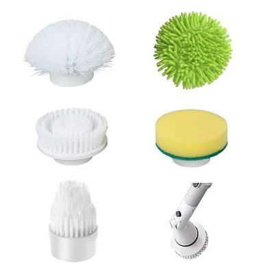 Replacement Brush Heads for K-129 Electric Spin Scrubber (Green)