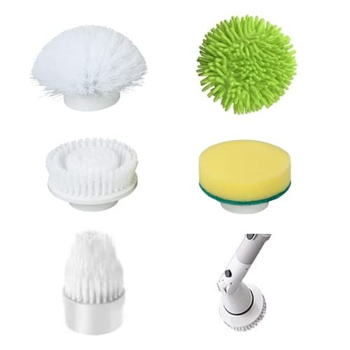 Replacement Brush Heads for K-129 Electric Spin Scrubber (Green)