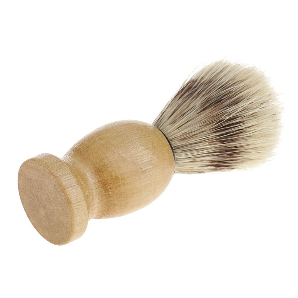 Milaan Professional Barber Salon Hair Shave Shaving Brush Wooden Handle Tool