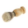 Milaan Professional Barber Salon Hair Shave Shaving Brush Wooden Handle Tool view 3