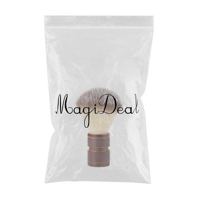 Milaan Men Premium Soft Wooden Nylon Shaving Brush Professional Hair Salon Tool