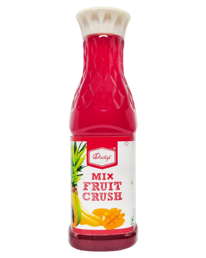 Dadaji Fresh Mix Fruit Crush | 750ml | Perfect for Milkshakes Fruit Drink, Mocktails, Cocktails and Mixers | Premium Mix Fruit Crush | Toppings for Icecream, Desserts & Cakes