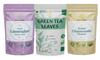 A D Food & Herbs Combo of Green Tea Leaves & Lavender/Chamomile Dried Flowers - All Natural Flavour, Zero Calories (100 GMS x Pack of 3) view 1