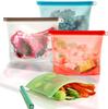 Hypexa Reusable Washable Leak-proof Silicone Food Storage Preservation Bag Airtight Seal Fridge Storage Pouch Microwave,BPA- free (1000 Ml Pack of 4) view 1