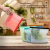 Hypexa Reusable Washable Leak-proof Silicone Food Storage Preservation Bag Airtight Seal Fridge Storage Pouch Microwave,BPA- free (1000 Ml Pack of 4) view 3