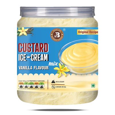 Brew Lab Creamy & Tasty Custard Ice Cream Vanilla | Perfect Dessert Mix | 250 g
