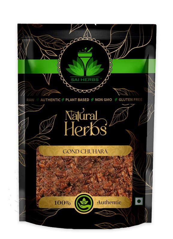 SAI HERBS Gond Chuhara - Khajoor Gond - Pure & Natural (100 Grams)