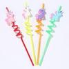 BRIKSHI Unicorn Drinking Straws Creative Cartoon Straws Props Birthday Celebration Carnival Party Supplies_PO4 (Color and Design May Very) view 3