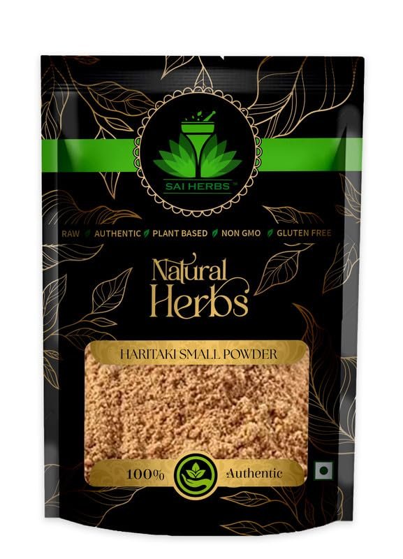 SAI HERBS Haritaki Kali Powder - Haritaki Black - Pure & Natural (100 Grams)