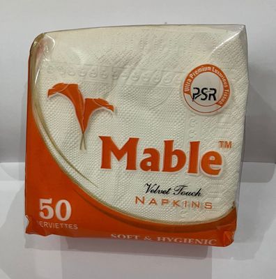 2 Ply Premium Facial Tissue/Napkins/Paper Soft Pack -50 pulls 30cmx30cm (pack of 4)