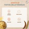 Organic Wisdom-Back to Roots Foxtail Noodles | 384 gm (Contains 2 Packs) | No MSG, No Maida, No Junk | Not Fried - Sun Dried | Rich in Protein & Vit B view 4