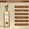 Hillpure Organic Grown by mother nature Hillpure Organic Cold Pressed Himalayan Walnut Oil|Extra Virgin Walnut Oil|Akhrot Tel|100% Pure&Natural Premium Edible Walnut Oil|65 Ml|Pack Of 4 view 3
