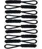 10 Pieces Zipper Pull Replacement Dress Zipper Pull Helper Hand Woven Vajra Knot Paracord Pull Tab Extender for Backpacks Jackets Luggage Purses Handbags (Black) view 1
