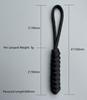 10 Pieces Zipper Pull Replacement Dress Zipper Pull Helper Hand Woven Vajra Knot Paracord Pull Tab Extender for Backpacks Jackets Luggage Purses Handbags (Black) view 3