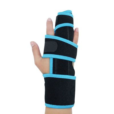 2 Finger Splint Brace Hand Wrist Support Universal for Left or Right Hand Two Trigger Finger Splint Adjustable Finger Straightening Immobilizer for Boxer Fractures, Arthritis, Mallet Finger, Sprains,