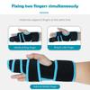2 Finger Splint Brace Hand Wrist Support Universal for Left or Right Hand Two Trigger Finger Splint Adjustable Finger Straightening Immobilizer for Boxer Fractures, Arthritis, Mallet Finger, Sprains, view 4