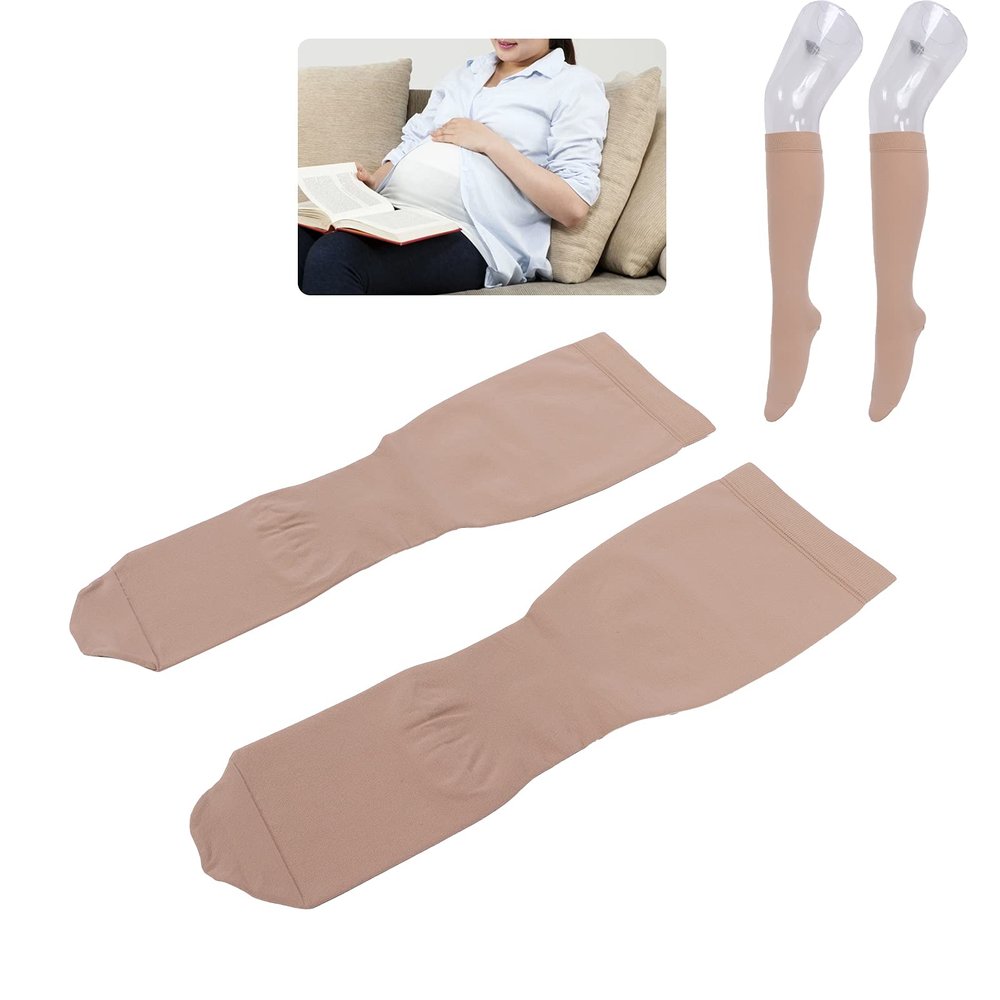 Ubersweet Compression Stockings, Mini Portable Swelling Relief Compression Stockings Promote for Confinement C for Woman for Home(XL) ||