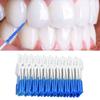 Brace Interdental Brush, Plaque Removal Portable 160pcs Oral Care Soft Dental Cleaning Brush for Travel (Blue) view 2