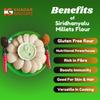 SIRIDHANYALU Unpolished & Organic Barnyard Millet Flour: The Natural Choice for Wellness Gluten Free Net Wt. 900 ( Gwt 1Kg ) Low GI, Gluten-free, non-GMO, High-Fiber, Miniral & Vitamin Rich New Tech Rock-Hard Vacuumed Pack view 4