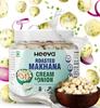Heeva Roasted Makhana | Cream & Onion Flavour 100g (Pack of 1) | Fox Nut | Gluten Free | Roasted - Not Fried | No Cholesterol | Healthy Super Food | Calcium Rich | Phool Makhana view 2