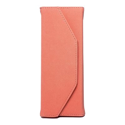 Amber Lash Faux Leather Tweezer Cases For Safe keeping Tweezers and Travelling (Coral Pink)