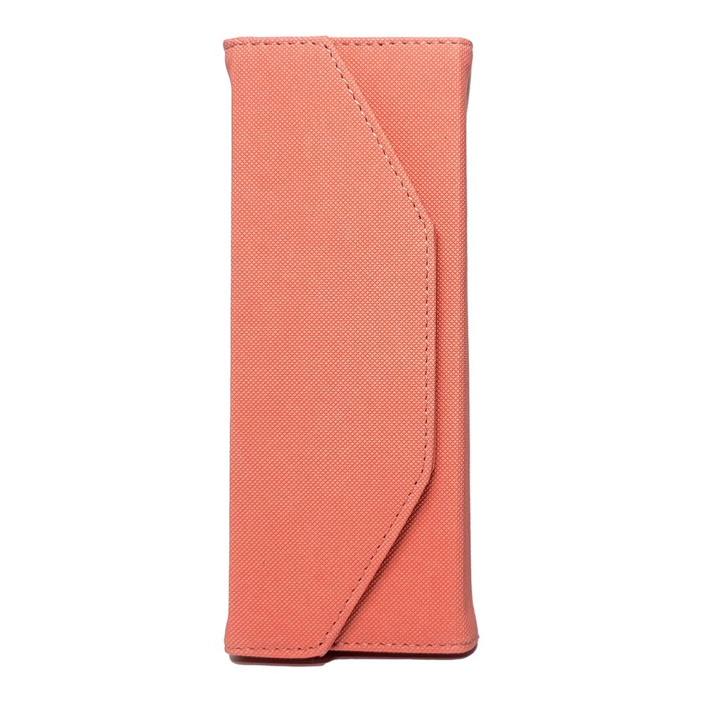 Amber Lash Faux Leather Tweezer Cases For Safe keeping Tweezers and Travelling (Coral Pink)