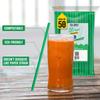 Dr. Bio Biodegradable Compostable Straw 200pieces Eco Friendly, Thick Quality, Made of Corn Starch | 1 cm x 21 cm | 10MM (Pack of 2) view 3