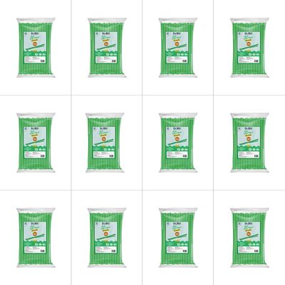 Dr. Bio Biodegradable Compostable Straw Eco Friendly, Thick Quality, Made of Corn Starch | 1 cm x 21 cm | 10MM (Pack of 12)