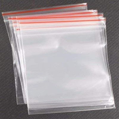 ProKart Premium Ziplock Bags Freezer/Microwave Safe Ziplock Pouch Fridge Food Vegetable Storage Bags Re-Usable, Washable, Transparent Bpa Free (8"X 12") (50 Ziplock Pouch)