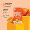 Manforce Epic Passion Extra Dotted Premium Condoms For Men, With 1800 Square Dots, Fruit Punch Flavour, Disposable Pouch (10 Counts), Orange x pack of 6 view 4