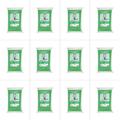 Dr. Bio Biodegradable Compostable Straw Eco Friendly, Thick Quality, Made of Corn Starch | 0.8 cm x 21 cm | 8 mm (Pack of 12)
