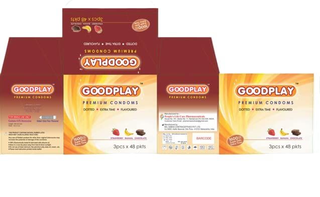 GOODPLAY Wholesale Pack 3 Flavor Strawberry Chocolate Banana Combo Pack of 3 * 48 Set