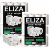 Eliza 3 Ply Toilet Paper Roll Pack of 12 (200 Pulls Per) Disposable (Toilet Paper/Toilet Roll/Tissue Roll) - 9.8 x 10 cm Pack of 12 Toilet Tissue Paper Rolls (12x 200) Pulls (2400) view 1