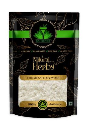 SAI HERBS Fitkari White Powder - White Alum Stone Powder - Pure & Natural (500 Grams)