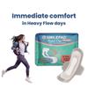 Smilepad Rapid Dry Sanitary Pads for Women - Dry Net Ultra Thin, XXL, Extra Long Flexi Wings, Pack of 3 (30 Napkins) - Best for Heavy Flow view 3