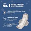 Smilepad Rapid Dry Sanitary Pads for Women - Dry Net Ultra Thin, XXL, Extra Long Flexi Wings, Pack of 3 (30 Napkins) - Best for Heavy Flow view 4