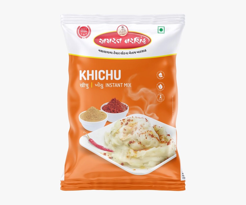 AMRAT NARSIH Gujarati Khichu Instant Mix | Healthy & Easy to Prepare | 200 Gram | Makes 6 Servings of 120gm each plate approx