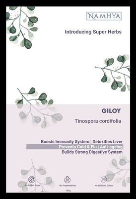 Namhya - Giloy Powder | Immunity & Detox Support - 100g - Boosts Immunity, Purifies Blood, Supports Liver Health - Pure Giloy - 100% Natural, No Preservatives - For Daily Wellness