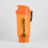 Amazon Brand - Symactive Leakproof Unbreakable Gym Protein Shaker Bottle with Rounded Bottom, Blender Ball & Hook, BPA-Free (Color: Orange, 600 ml),Plastic view 1