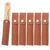 6Pcs PU Leather Tweezers Storage Bag Empty Single Tweezer Carry Bag Sleeve Pouch Travel Case for Eyelash Extension Tweezers, Eyebrow Tweezer, Brown view 1