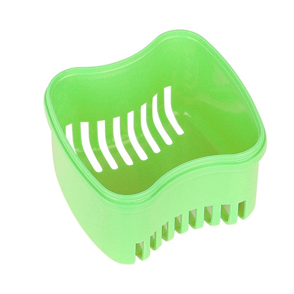 Ubersweet False Teeth Container, False Teeth Storage Box Denture Box for Elderly Save Dentures(green) |||