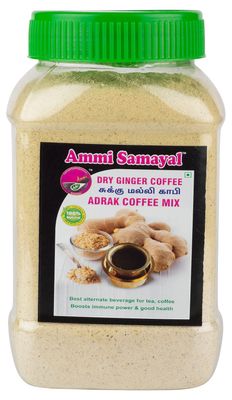 Ammi Samayal Dry Ginger Coffee Mix With Palm Sugar | Premium & Organic Panam Sarkarai | Powerful Anti-Inflammatory Properties | Sukku Mali | Tasty and Healthy Tea, Coffee Powder | Pack of 1 | 200g